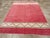 A vintage Turkish Art Deco style small room size carpet handmade during the Mid-20th Century. Measures: 7' 0" x 9' 9".