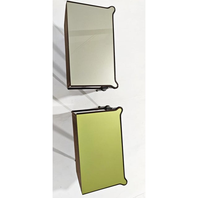 Vittorio Dassi Vintage Italian Bedside Tables in the style of Vittorio Dassi, 1950s, Set of 2 For Sale - Image 4 of 18