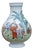 Chinese Famille Rose Figural Porcelain Vase, 1950s For Sale