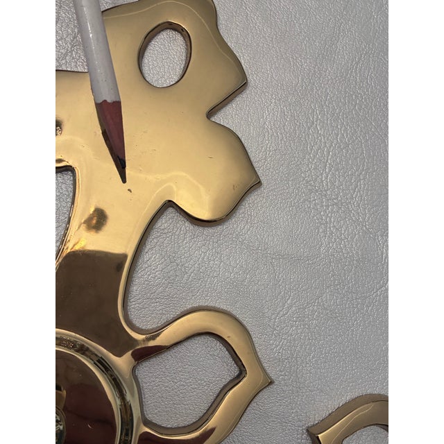 Brass Virginia Metalcrafters Pr Brass Wall Candle Sconces Colonial Williamsburg, Set B For Sale - Image 8 of 11
