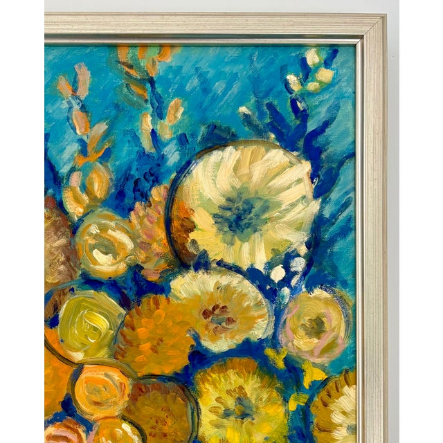 Abstract “Blazer Bouquet” Oil on Linen by Nancy M. Vignola - For Sale - Image 3 of 7