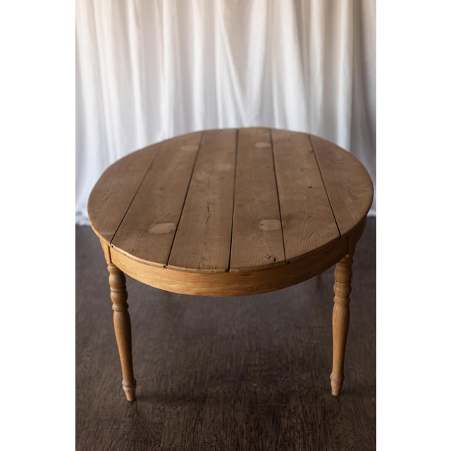 Early 20th Century Pine Louis Phillpe Oval Table For Sale - Image 4 of 14