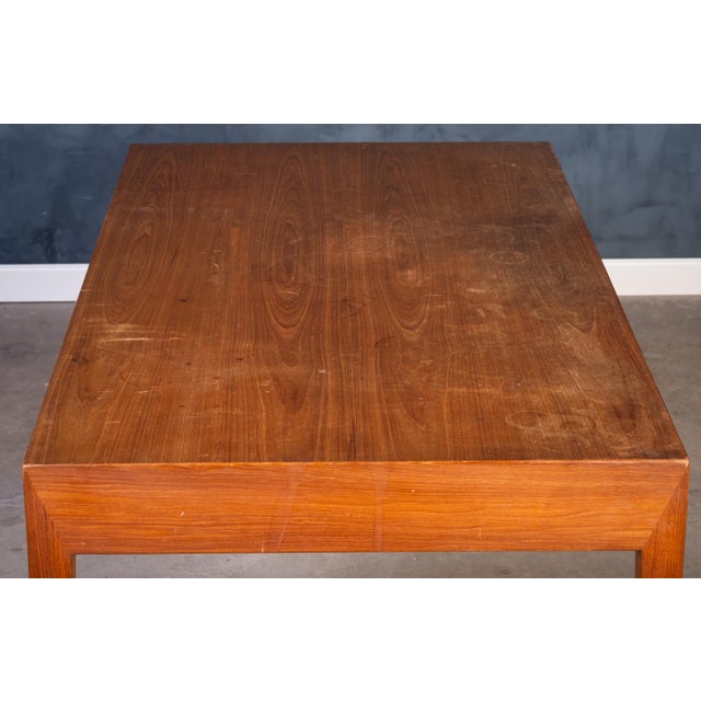 1950s Vintage Danish Teak Desk by Severin Hansen for Haslev Møbelfabrik, 1950s For Sale - Image 5 of 12
