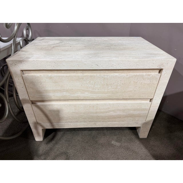 A study in understated luxury, this Restoration Hardware Wyeth two-drawer nightstand showcases the timeless beauty of...