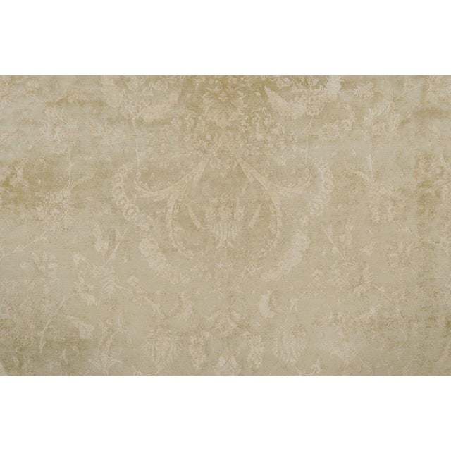 Traditional Oversized Antique Persian Tabriz Rug, Ethereal Medallion in Beige - Rug & Kilim For Sale - Image 3 of 7