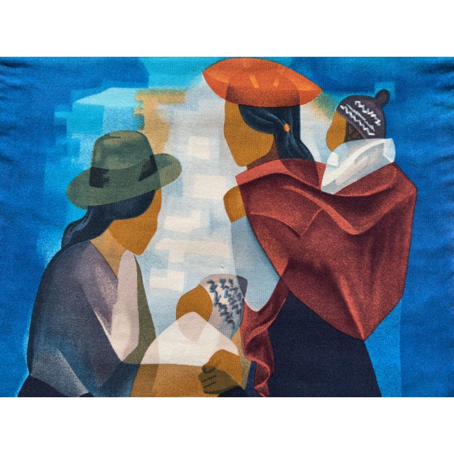 Louis Toffoli “Yucatan” Aubusson Tapestry, Robert Four, 1970s For Sale - Image 6 of 13