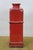JCPenney Imax Distressed Red Ceramic Lidded Mantel Vase Urn Bottle 18" For Sale - Image 9 of 14