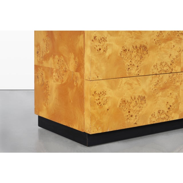 Mustard Vintage Burl Wood Chest of Drawers by Arthur Umanoff for Dillingham For Sale - Image 8 of 13
