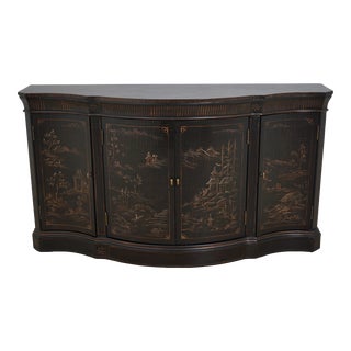 Ethan Allen Chinoiserie Decorated Sideboard For Sale