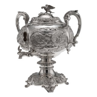 Antique William IV Silver Hot Water Kettle or Samovar, London, 1837 For Sale