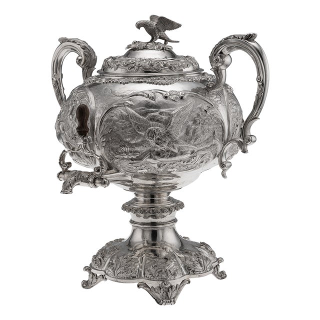 Antique William IV Silver Hot Water Kettle or Samovar, London, 1837 For Sale