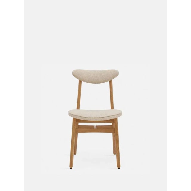 200-190 Chair in Wood and Cream Bouclé, 2023 For Sale - Image 3 of 7