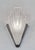 Silver Pair of Marius Sabino 1930s French Art Deco Modernist Slip Shade Wall Sconces - 2 Pairs Available For Sale - Image 8 of 11