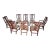 1980s Set of 8 Chippendale Mahogany Thomasville Dining Room Chairs Eight For Sale