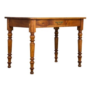 Antique French Louis Philippe Provincial Walnut Writing Desk For Sale