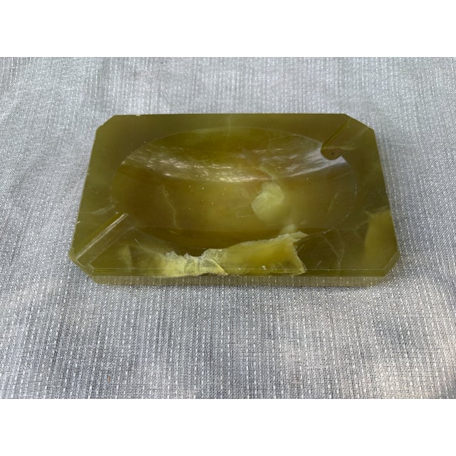 Mid Century Green Marble Catchall Ashtray For Sale - Image 9 of 16