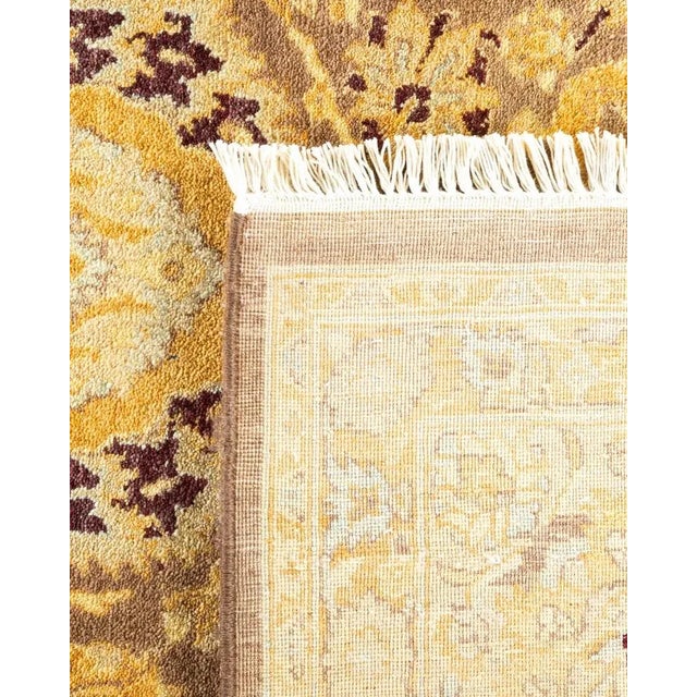 2000 - 2009 Mogul, One-of-a-Kind Hand-Knotted Area Rug in Brown, 8' 2" x 13' 10" For Sale - Image 5 of 8