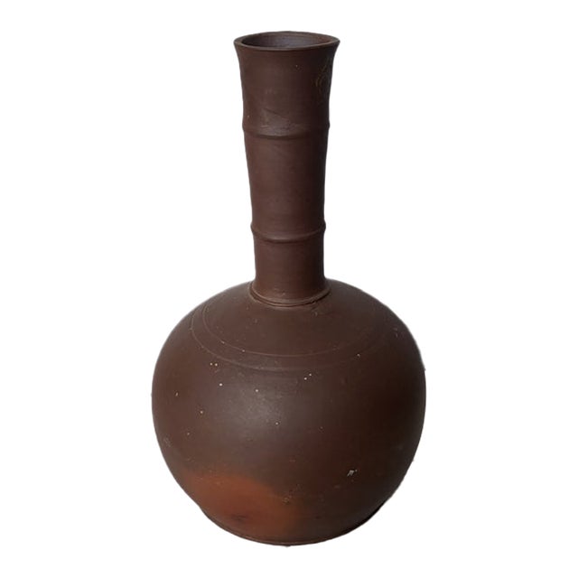 1970s Biomorphic Earthenware Vessel For Sale