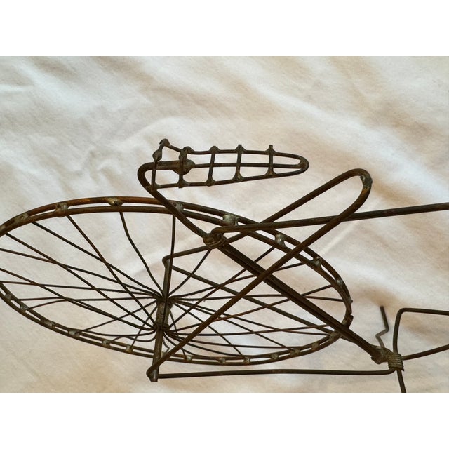 Late 20th Century Artist Made Metal Bicycle Sculpture For Sale - Image 10 of 12