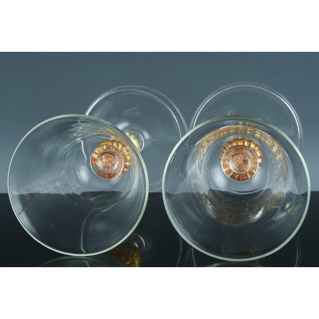 Murano Set of Renaissance-Inspired Art Glass Wine Glasses-Set of Ten For Sale In Philadelphia - Image 6 of 7