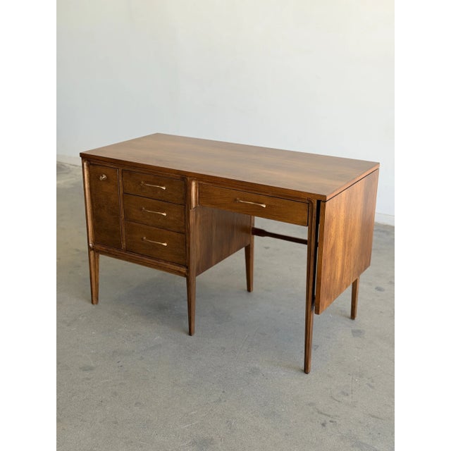1960s Broyhill Drop Leaf Writing Desk For Sale - Image 5 of 18