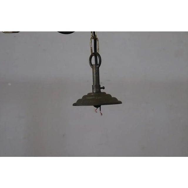 1980s Vintage Brass and Glass Lantern, 1980s For Sale - Image 5 of 14