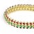 This is a stunning wide flex bracelet, it is crafted from 18k yellow gold with a high polished finish featuring 5 rows...