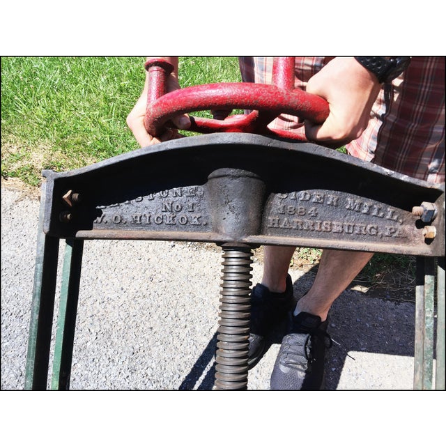 Vintage Industrial W.O. Hickok Keystone Cider Mill Apple Press Chairish