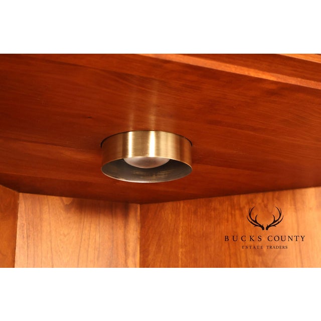 Brown Stickley Mission Collection Cherry Corner Cabinet For Sale - Image 8 of 18