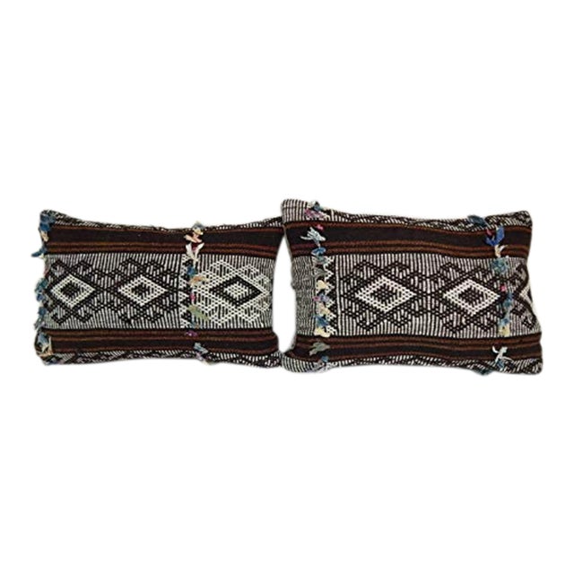 Traditional Kilim Style Cushion Set of Two For Sale