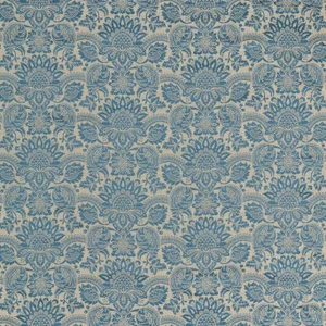 Zoffany Pomegranate Brocatelle Fabric in Wedgwood Blue