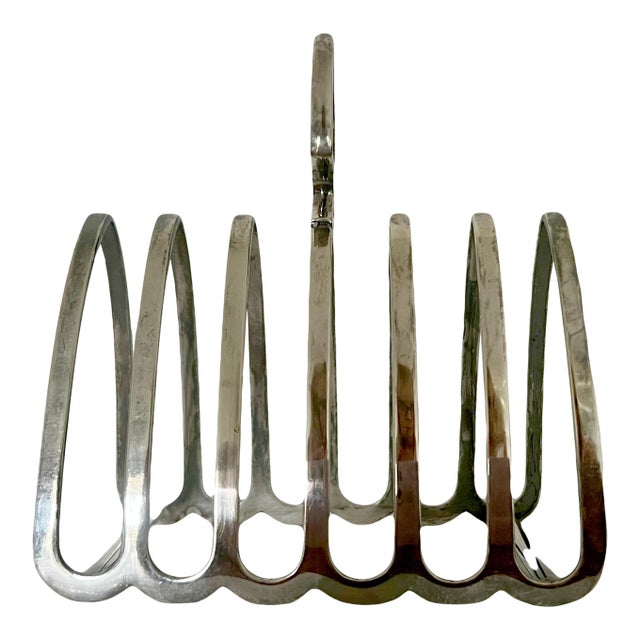 Antique English Art Deco Silver PlateToast Rack, by Watson & Gilliott For Sale