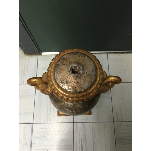 Silver Modern Swan Silver Leaf Table Lamp Base For Sale - Image 8 of 12