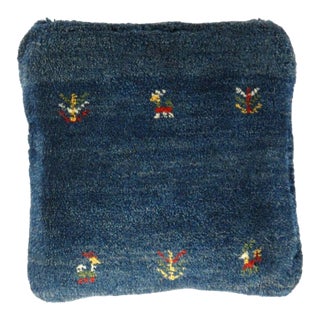 Pasargad DC Fine Hand Knotted Persian Gabbeh Pillow For Sale