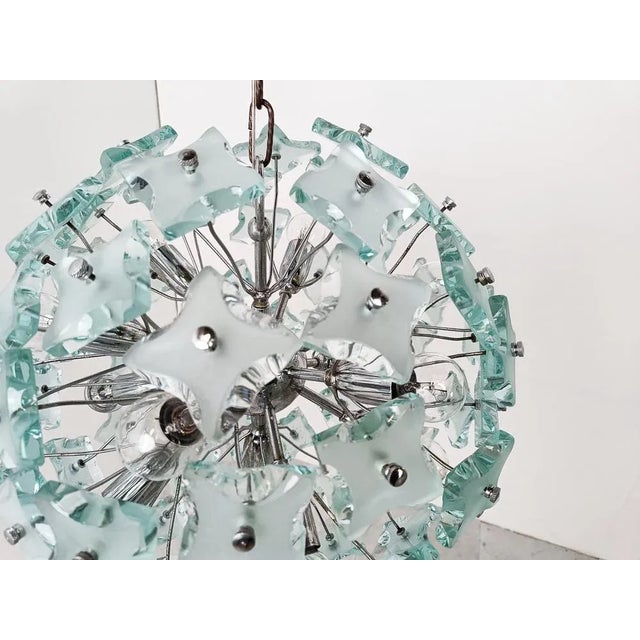 Mid-Century Sputnik Chandelier in Glass, 1970s For Sale - Image 4 of 11