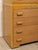 Early 20th Century Art Deco Blonde Wood Highboy Dresser With Carved Detail For Sale - Image 9 of 12