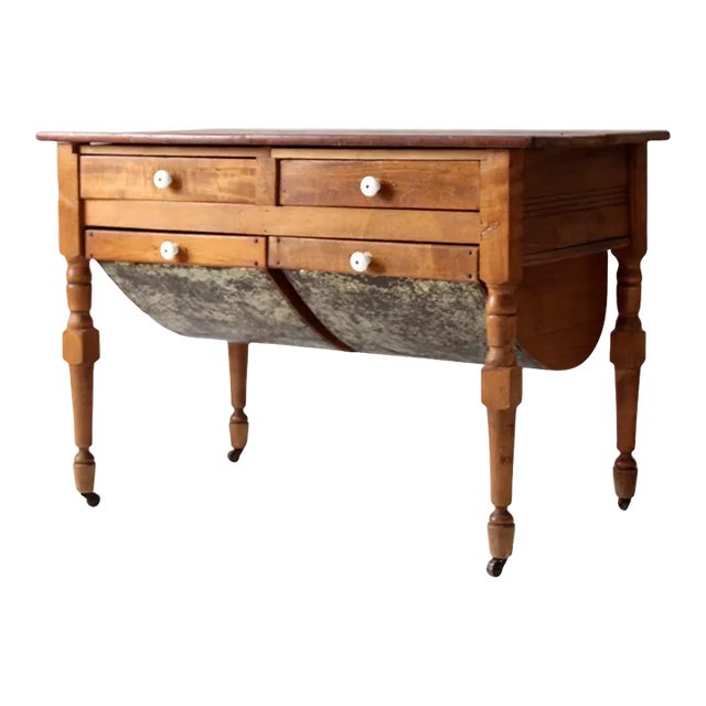Antique Baker's Table For Sale