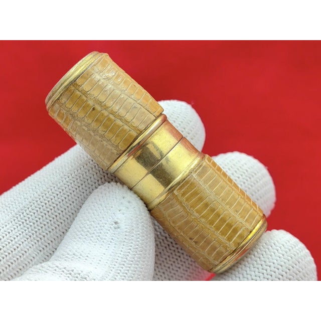 Vintage Bric Paris Lipstick Lighter Antique Snake Skin BRIC LUX Paris (Bric was producing lighters for "Hermes") Vintage...