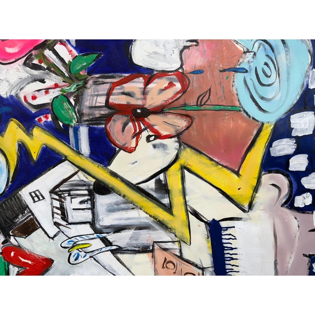 Early 21st Century Scott Harper Mixed Media Painting titled “Nova” 52 x 68 2025 For Sale - Image 5 of 11