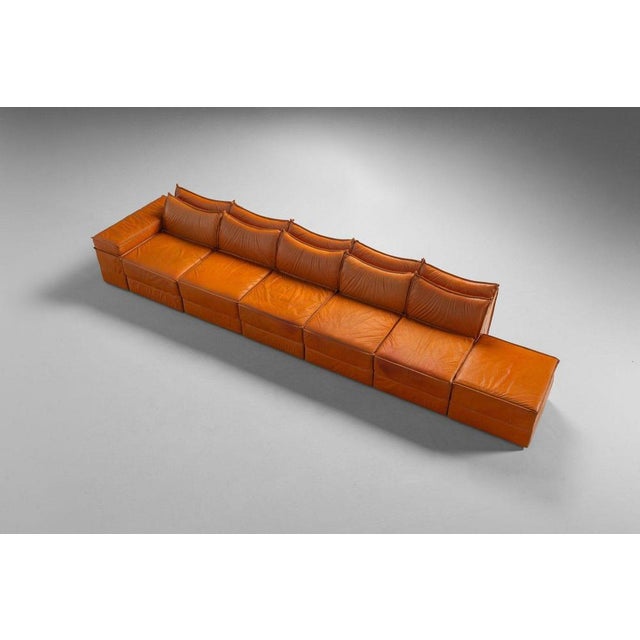 Sofa by Alberto Colombi and Gian Paolo Guzzetti Bonzo, 1975, Set of 7 For Sale - Image 13 of 18
