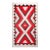 1920s Red Geometric Tribal Antique Navajo Rug 5 X 8.03 Flatweave Wool Carpet For Sale