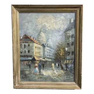 Caroline Burnetti, Untitled, 1920, Oil & Oil on Canvas For Sale