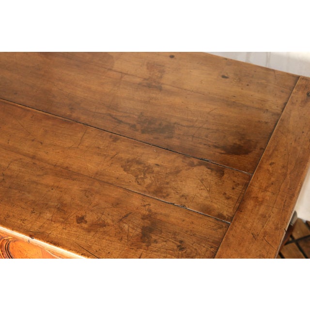 19th-Century French Provençal Cherrywood Writing Desk For Sale - Image 9 of 18