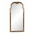 Drexel Heritage Hollywood Regency Chinoiserie Hand-Painted Black Lacquered Tall Wall Mirror For Sale