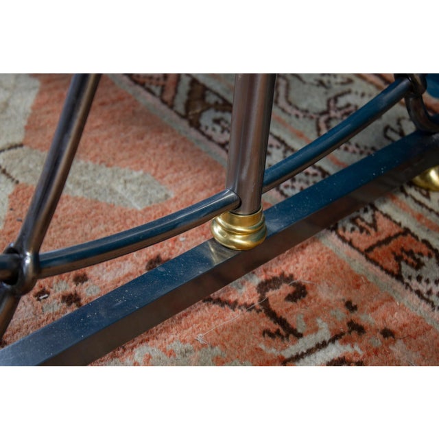 Italian Steel Psyche Mirror by Alberto Orlandi, 1970s For Sale - Image 9 of 14