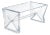 "X Prism Lucite Coffee Table – Sculptural Acrylic Design" For Sale