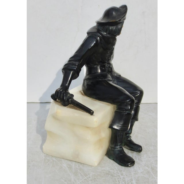 Antique J B Hirsch Sea Gun Pirate Bookend For Sale In New York - Image 6 of 7