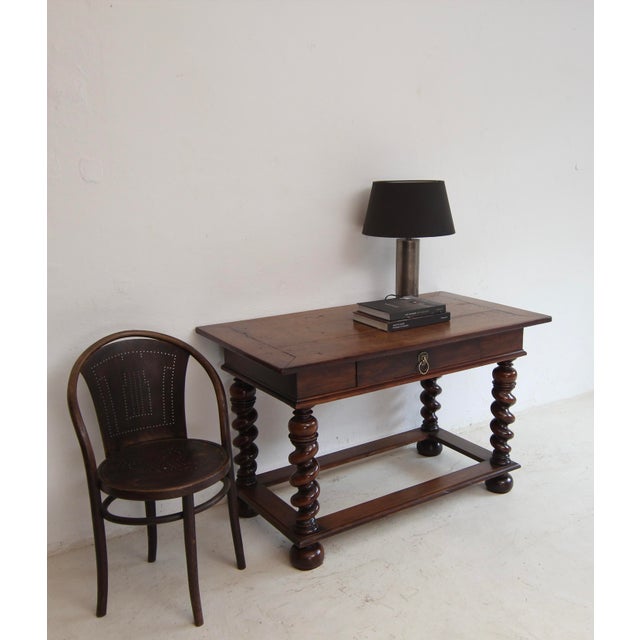 Late 19th Century French Louis XIII Walnut Side Table For Sale - Image 4 of 18