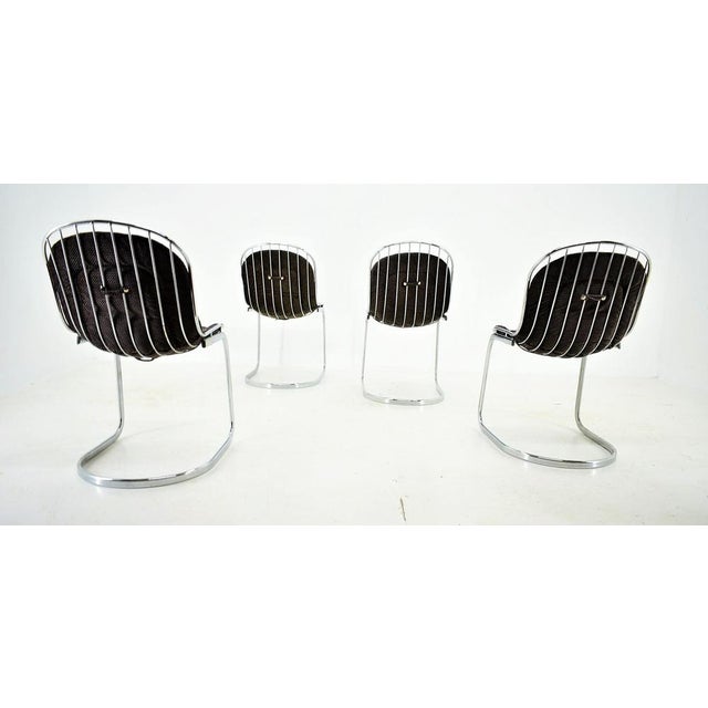 Chrome Dining Chair by Gastone Rinaldi, Italy, 1970s For Sale - Image 12 of 17