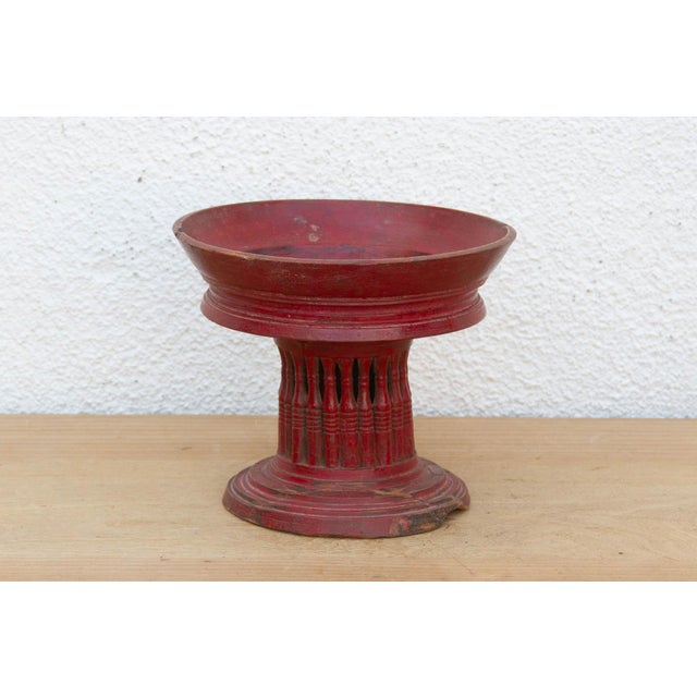 Asian Early 20th Century Tibetan Pedestal Bowl For Sale - Image 3 of 7
